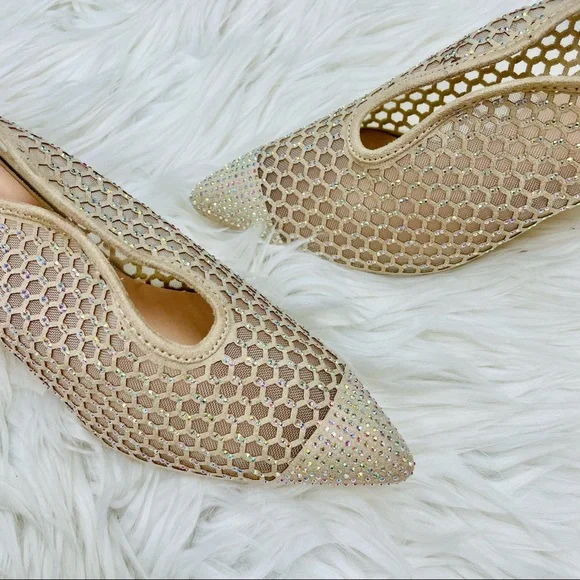 Nude rhinestoned mesh heel - Picture 6 of 6